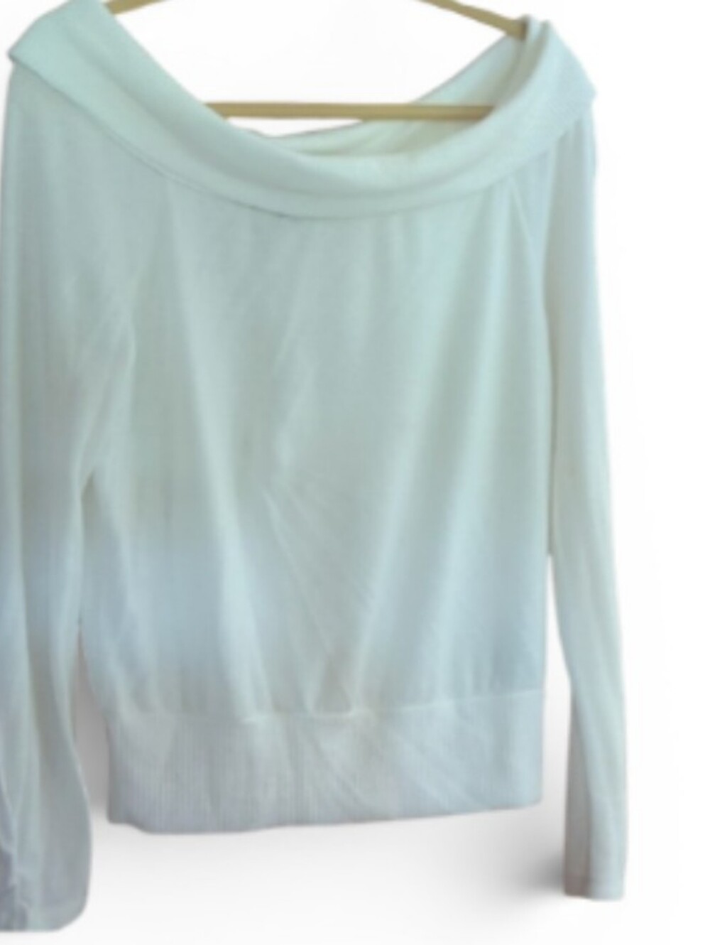 A. Byer Cream Off-Shoulder Blouse